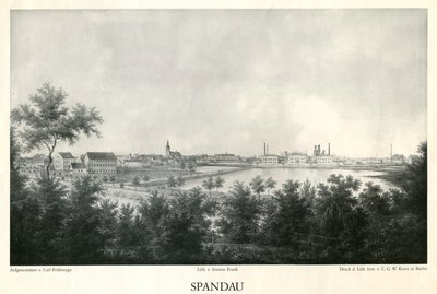 Kilátás Spandau városára 1860 körül alkotó: Carl Frühsorge