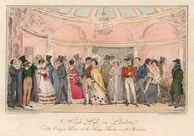 High Life of London: The Octagon Room a Kings Theatre-ben alkotó: Carl Georg Adolph Hasenpflug