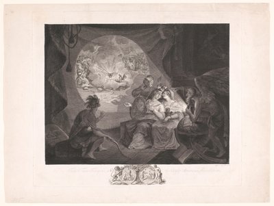 A Tea Party és az amerikai, holland és svájci szabadságharc allegóriája The Tea-Tax-Tempest, vagy az angol-amerikai forradalom (cím a tárgyon) alkotó: Carl Gottlieb Guttenberg