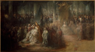 Svédül: III. Gusztáv koronázása. Befejezetlen
 III. Gusztáv svéd király koronázása. Befejezetlen alkotó: Carl Gustaf Pilo
