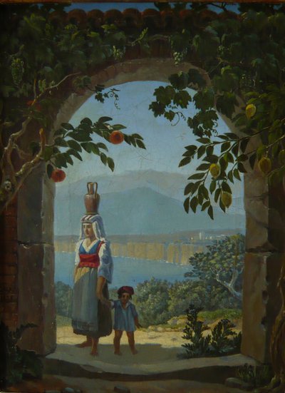 Sorrento emléke alkotó: Carl Gustav Carus