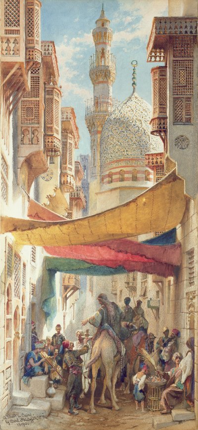 Egy utca Kairóban, 1890 alkotó: Carl Haag