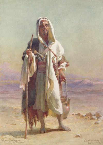 Egy fiatal Bedawee Sínai-félszigetről, 1873 alkotó: Carl Haag
