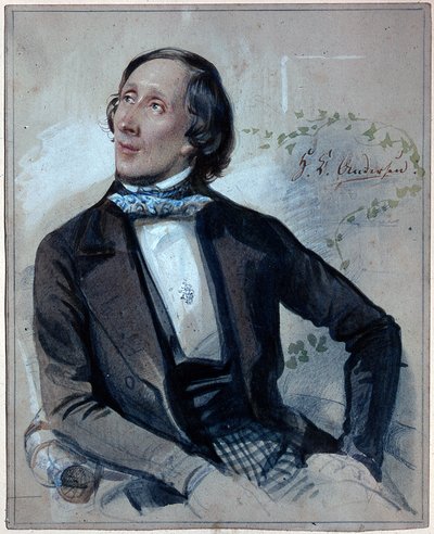 Hans Christian Andersen (1805-1875) portréja alkotó: Carl Hartmann