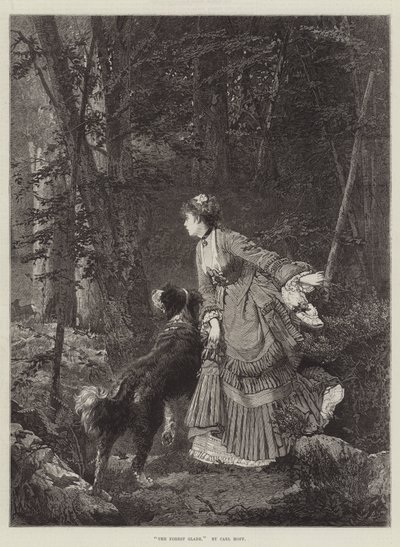 Az erdei tisztás alkotó: Carl Heinrich Hoff