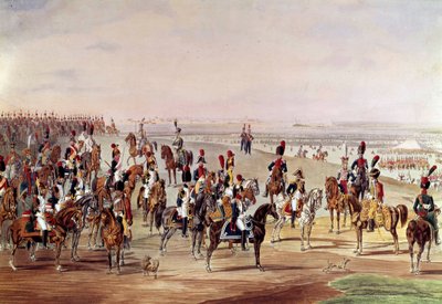 A francia lovasság általános képe, 1809 körül Carl-Heinrich Rahl (1779-1843) illusztrációja Wilhem von Kobell (1766-1855) nyomán. Homályos. 0,49x0,7 m. Párizs, Musee de l