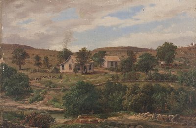 Klappenbach Ranch Johnson City közelében, Texasban alkotó: Carl Hermann Frederick Lungkwitz
