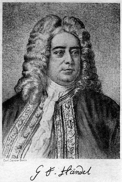 George Frideric Handel 1685-1759, német származású brit zeneszerző, XX. alkotó: Carl Jander