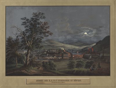 Kilátás a zöptaui K. K. magánvasgyárra alkotó: Carl Julius Rieden