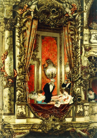 Ferenc József az Operában, 1883 alkotó: Carl Kahler