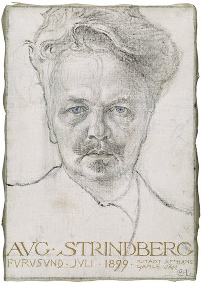 August Strindberg alkotó: Carl Larsson