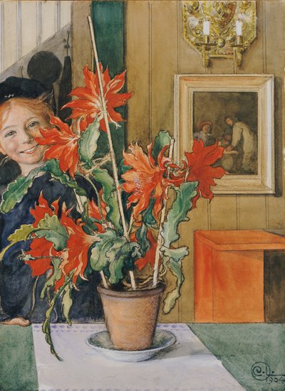 Brita kaktusza, 1904 alkotó: Carl Larsson