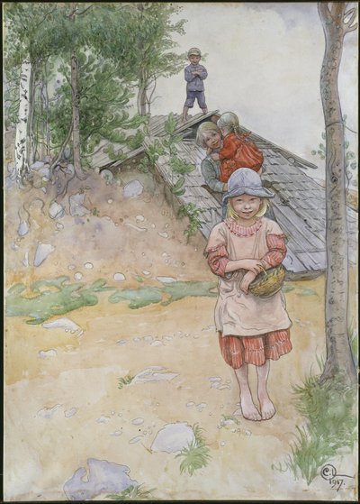A pincénél alkotó: Carl Larsson