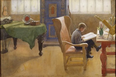 Esbjörn a Tanulósarokban alkotó: Carl Larsson