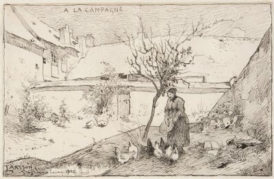 Francia parasztgazdaság alkotó: Carl Larsson