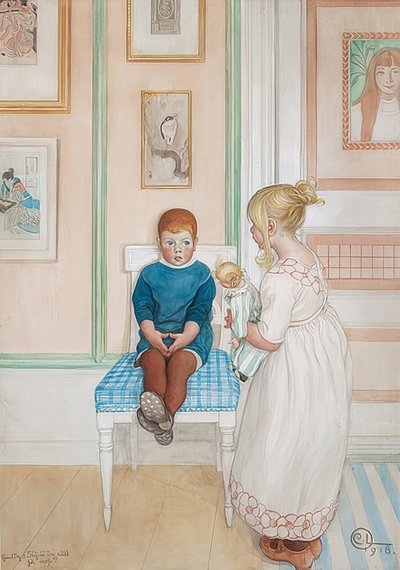 Félsz tőlem? 1918 alkotó: Carl Larsson