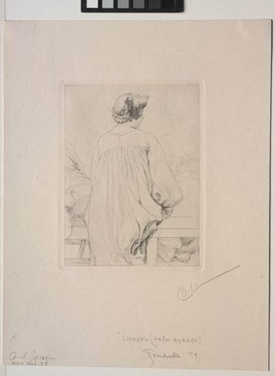 Lisbeth, Hátulról nézve alkotó: Carl Larsson