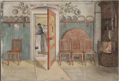 Az öreg Anna. Az „Otthon” című sorozatból (26 akvarell) alkotó: Carl Larsson