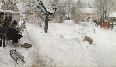 Szabadtéri festő alkotó: Carl Larsson