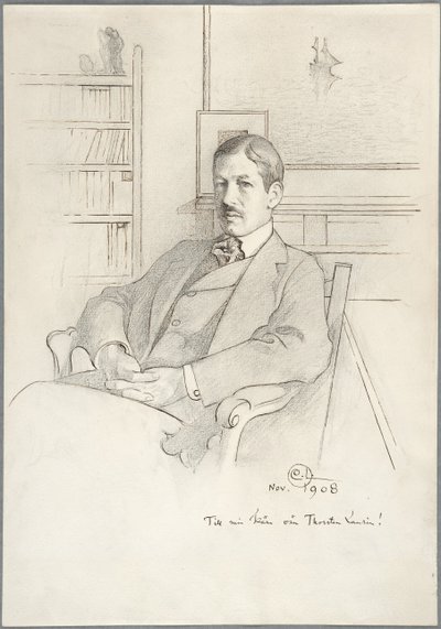 Thorsten Laurin portréja alkotó: Carl Larsson