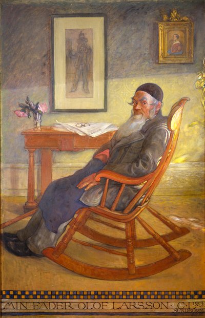 A művész apjának portréja alkotó: Carl Larsson