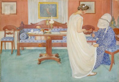 A koszorúslány, 1908. alkotó: Carl Larsson