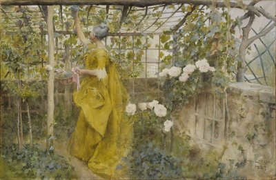 A szőlő, 1884 (wc papíron) alkotó: Carl Larsson