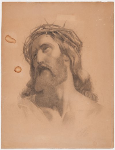 Koronás Krisztus-fej alkotó: Carl Larsson