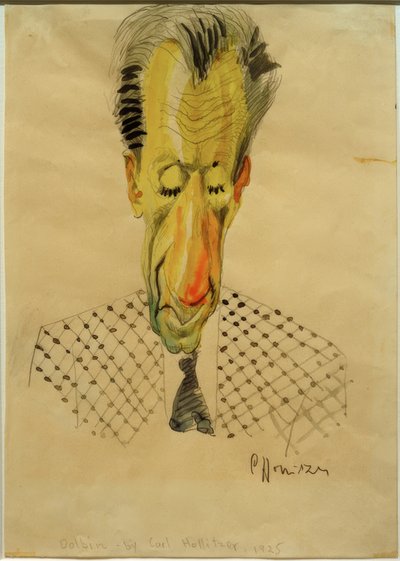 B.F.Dolbin / C.-F. karikatúrája. Hollitzer, 1925 alkotó: Carl Leopold Hollitzer