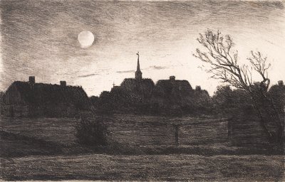 Hornbæk templom, nyári este alkotó: Carl Locher
