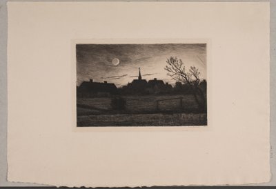 Hornbæk templom, nyári este alkotó: Carl Locher
