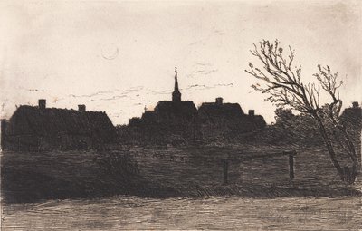 Hornbæk templom, nyári este alkotó: Carl Locher