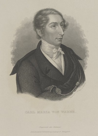 Carl Maria von Weber 1786-1826, c. 1840 alkotó: Carl Mayer