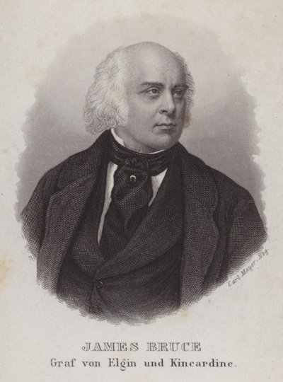 James Bruce, Elgin 8. grófja, brit gyarmati kormányzó és diplomata (metszet) alkotó: Carl Mayer