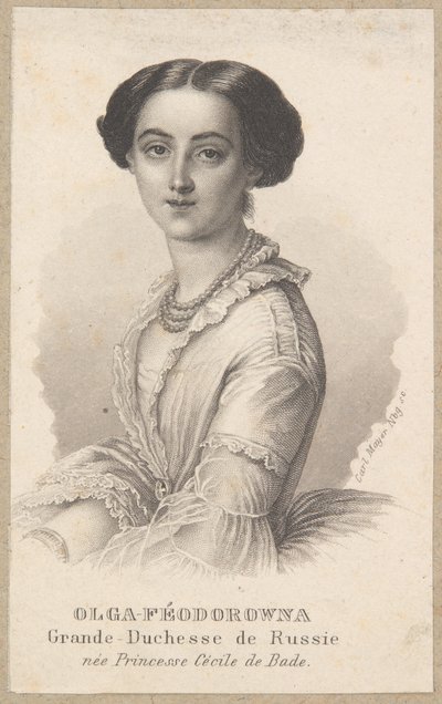 Olga Fjodorovna orosz nagyhercegné alkotó: Carl Mayer