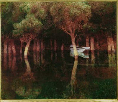 Daemmerung - Twilight ... (festmény, vászon) alkotó: Carl Moll