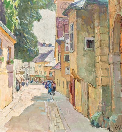 a dr Mödlingben a Seipel utcában alkotó: Carl Moll