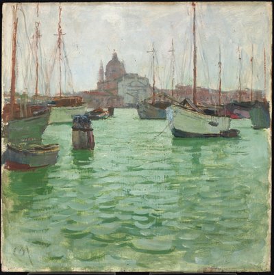Santa Marie della Salute (olaj a panelen) alkotó: Carl Moll