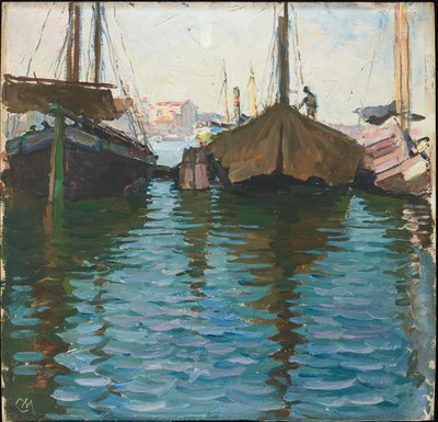 Venedig (olaj a panelen) alkotó: Carl Moll