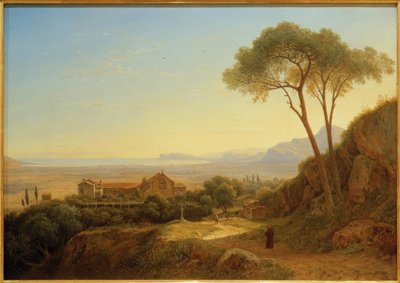 C. Hajnalcsillag, esti hangulat ... Kapucinus kolostor Baida ... alkotó: Carl Morgenstern