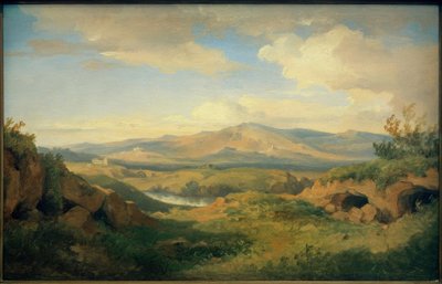 C. Morgenstern, kilátás a Cervara-barlangokról... alkotó: Carl Morgenstern