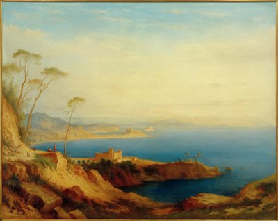 C. Morgenstern, kilátás a Nápolyi-öbölre alkotó: Carl Morgenstern