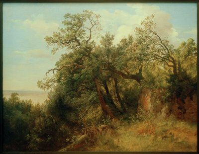 C. Morgenstern, Ariccia parkjában alkotó: Carl Morgenstern