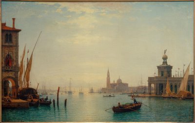 Velence, Canal Grande, kilátás S.Giorgióra… / C.Morgenstern alkotó: Carl Morgenstern