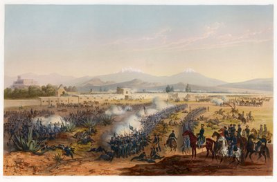 Királymalom - támadás a Malom ellen, kocsma. 1851. alkotó: Carl Nebel