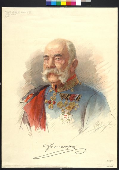I. Ferenc József osztrák császár alkotó: Carl Pietzner