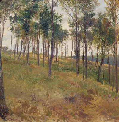 Erdő motívum Kritzendorf közelében alkotó: Carl Raimund Lorenz