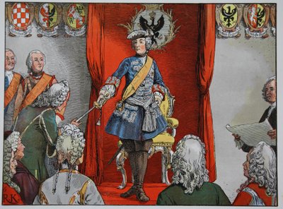 Hódolat a sziléziai birtokoknak, 1741. november 17 alkotó: Carl Röchling