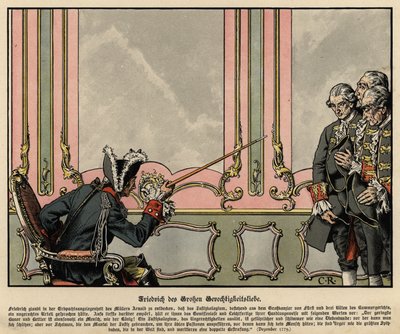Nagy Frigyes igazságszeretete alkotó: Carl Röchling