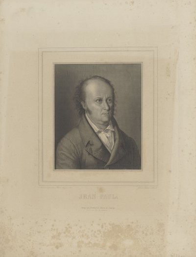 Jean Paul író portréja 1763-1825, c. 1830-1840. alkotó: Carl Schleich